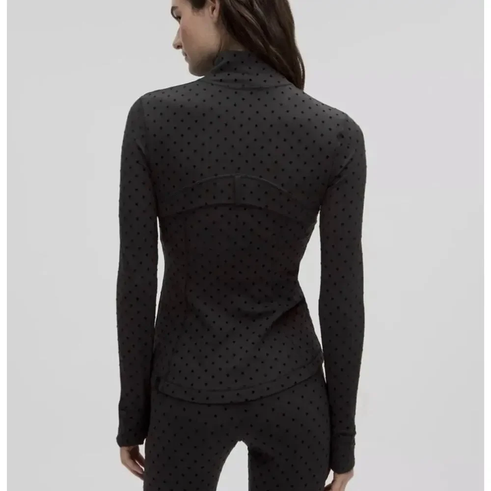 Lululemon Define Nulu Polka Flock Jacket Size 8- Rare
